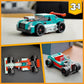 LEGO 31127 Creator 3-in-1 Straßenflitzer: Rennwagen, Muscle Car und Hot Rod Auto