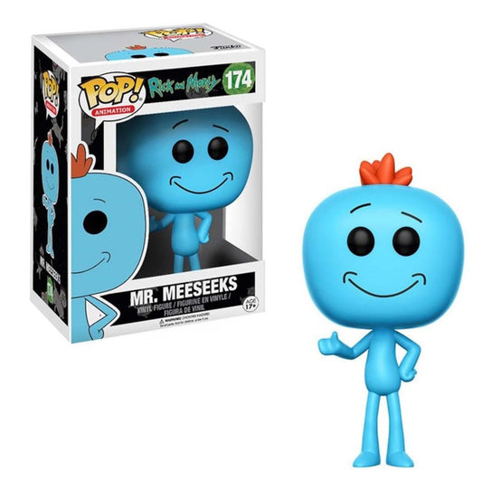 FUNKO POP Rick and Morty #174 Mr. Meeseeks - Vinyl Figur NEU