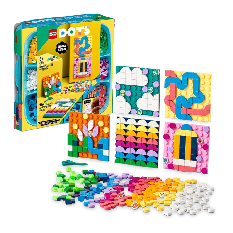 LEGO 41957 DOTS Kreativ-Aufkleber-Set, 5in1 DIY Bastelset für Kinder Spielzeug