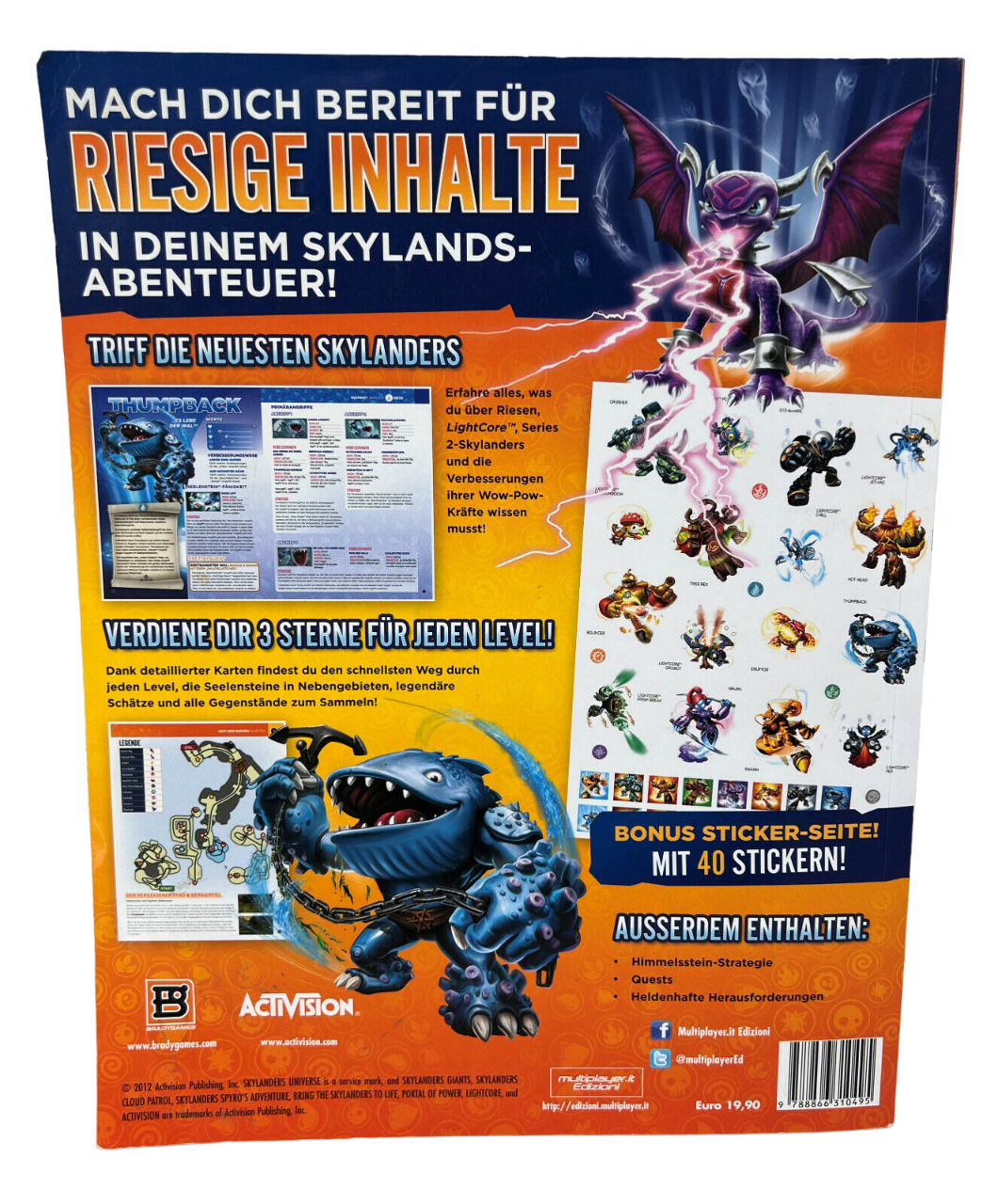 Skylander Giants Das offizielle Lösungsbuch Strategy Guide Buch - deutsch