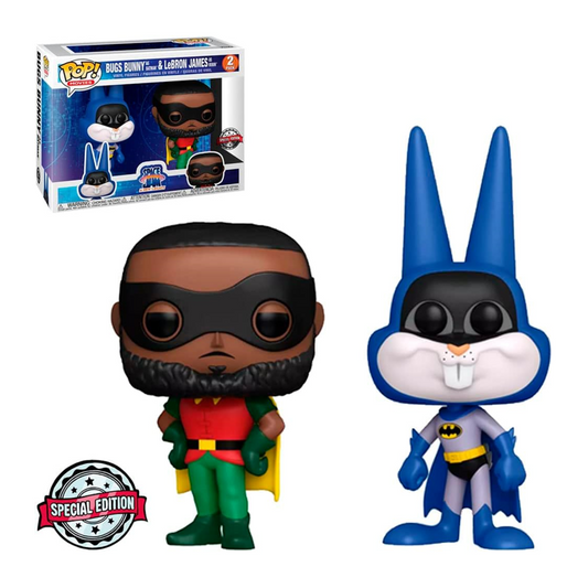 FUNKO POP - Space Jam 2er Pack Bugs Bunny & LeBron James as Robin - Vinyl Figur NEU