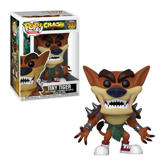 FUNKO POP Crash Bandicoot #533 Tiny Tiger - Vinyl Figur NEU