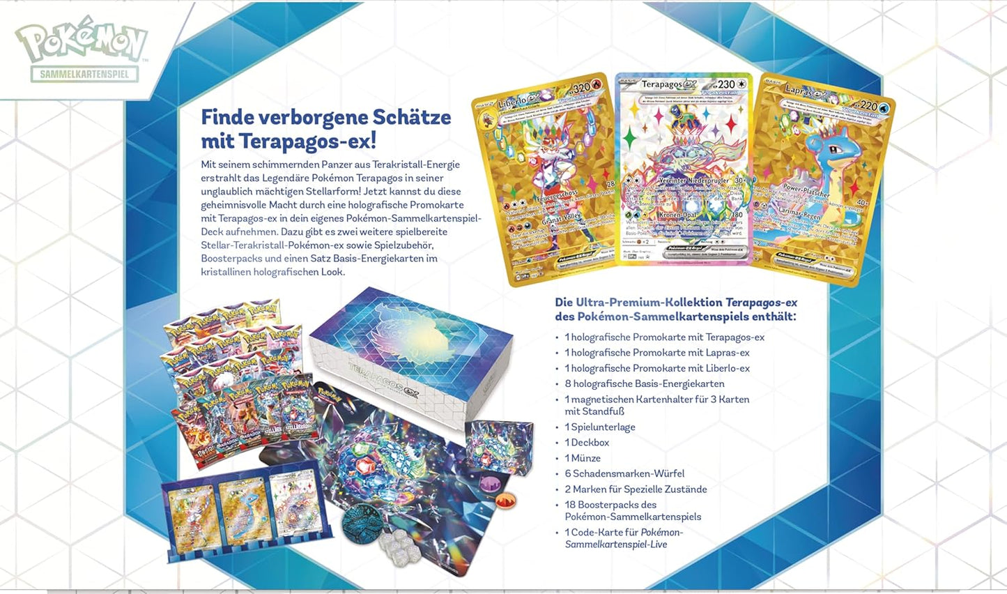 Pokemon Ultra Premium Kollektion Terapagos-ex - TCG DE deutsch