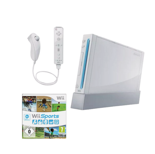Nintendo Wii Konsole + Wii Sports Spiel 