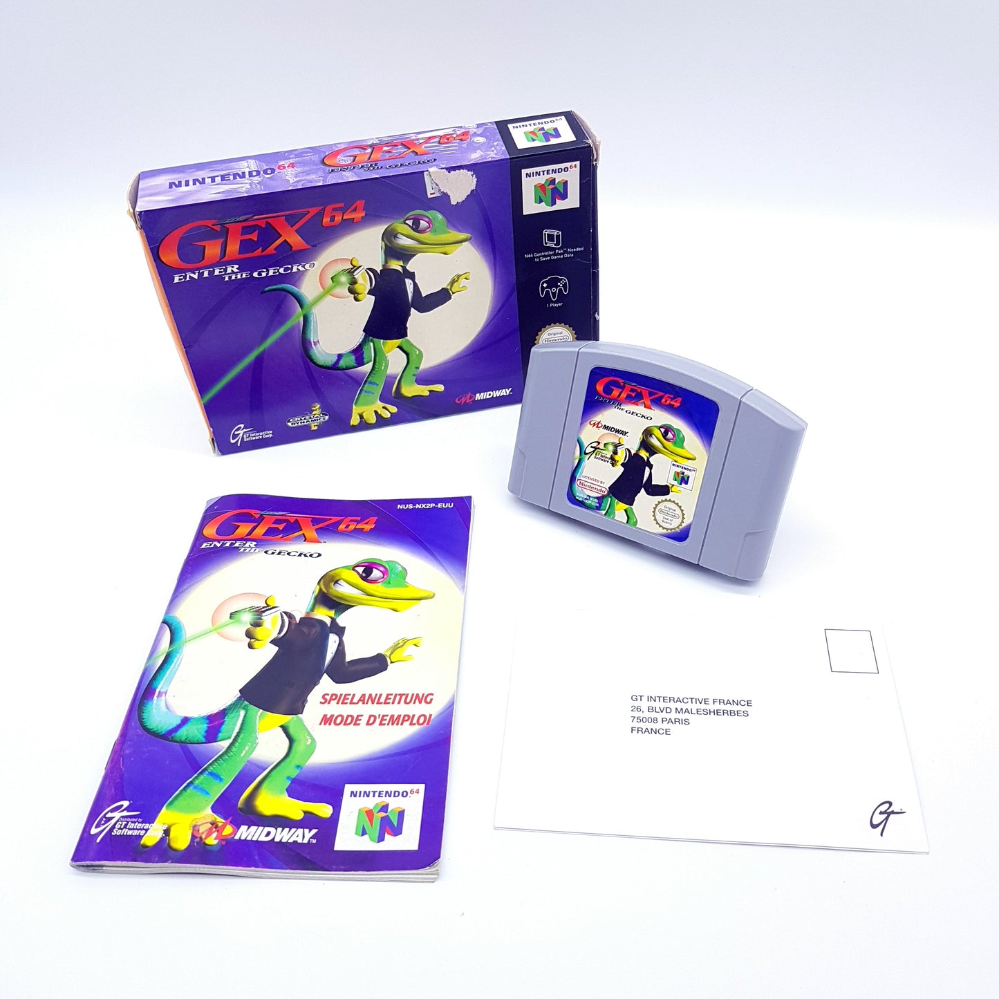 Nintendo 64 - N64 - GEX 64 - PAL - inkl OVP & Anleitung