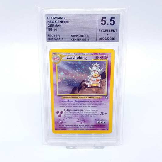 Pokemon Laschoking Slowking 14/111 Holo Neo Genesis 2001 deutsch excellent