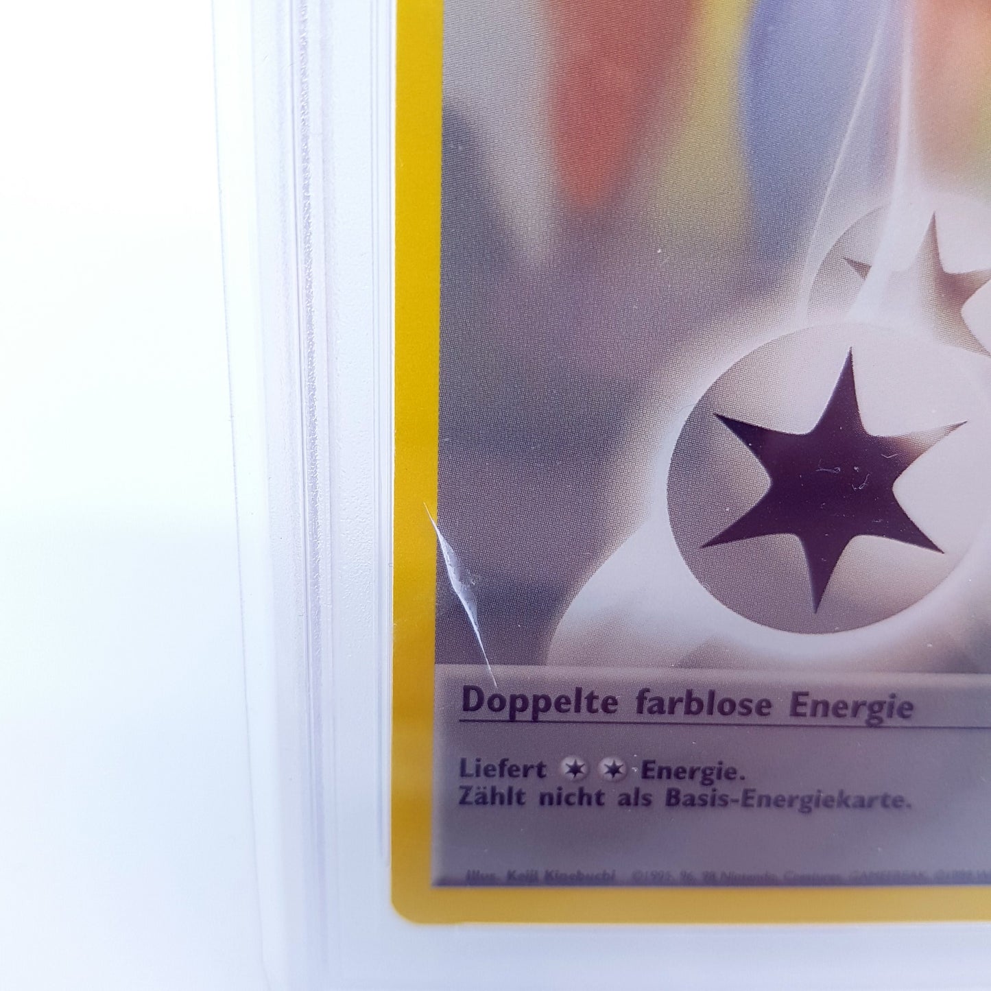 Pokemon farblose Energie 96/102 1st Edition deutsch PSA 8 NM - Mint