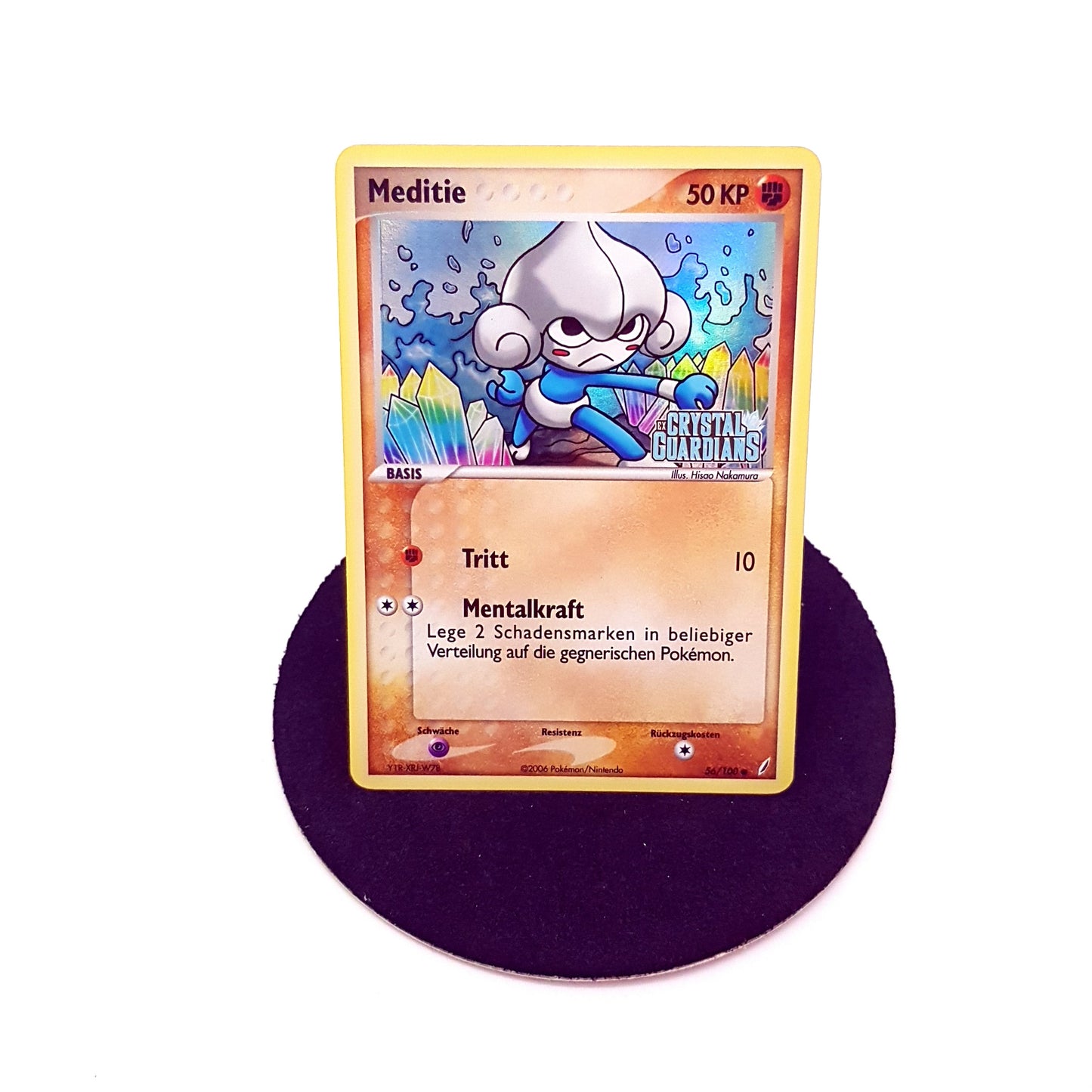 Pokemon Meditie 56/100 Stamp Holo - near mint - deutsch