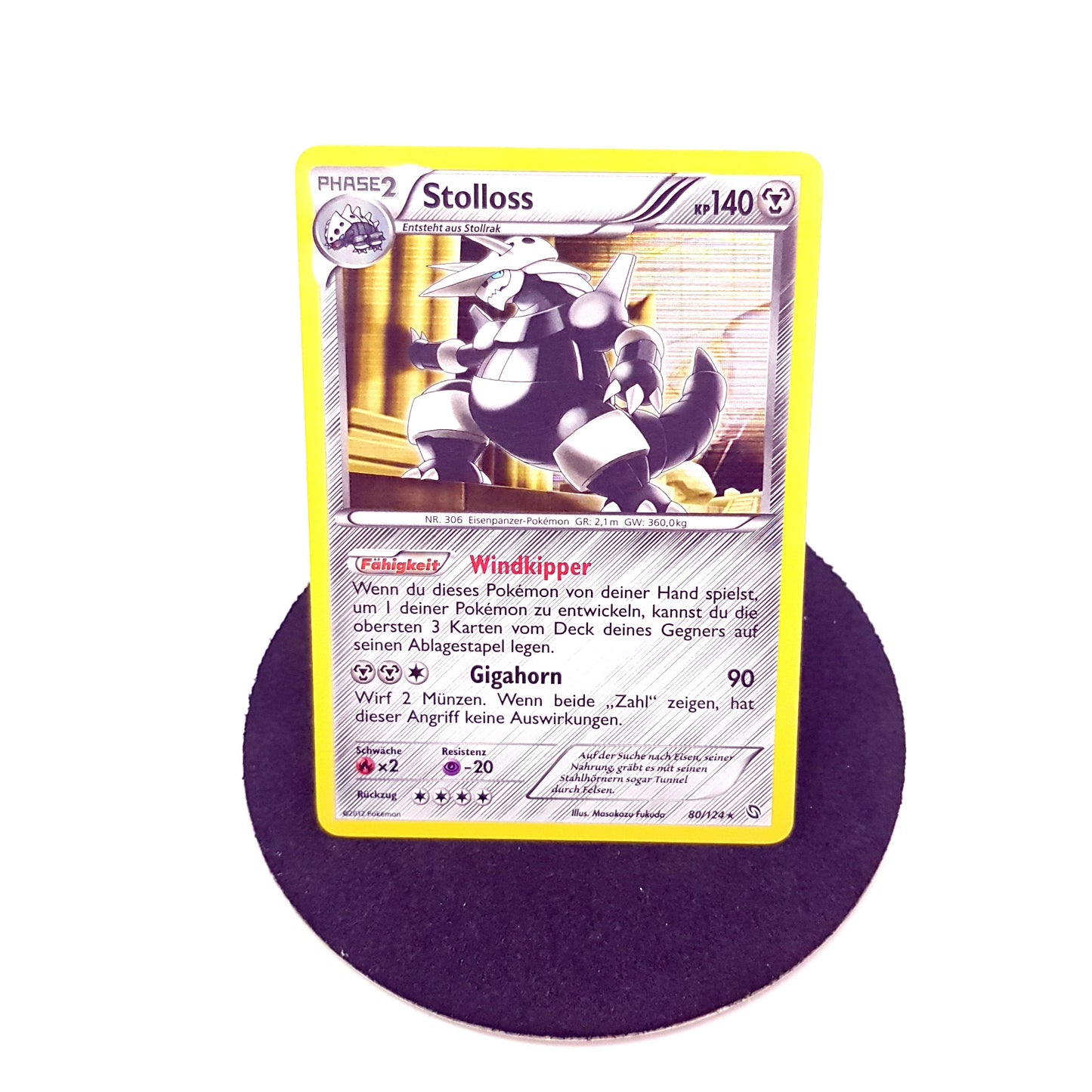 Pokemon Stollos 80/124 Holo - mint - deutsch