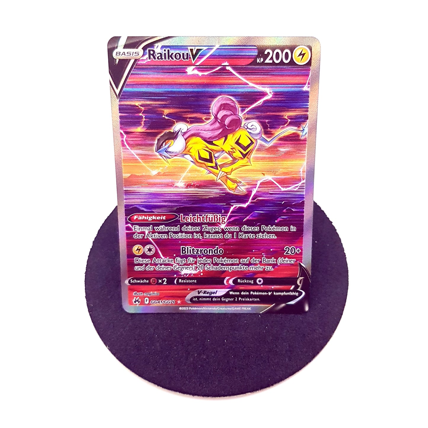 Pokemon Raikou V GG41/GG70 Holo - mint - deutsch