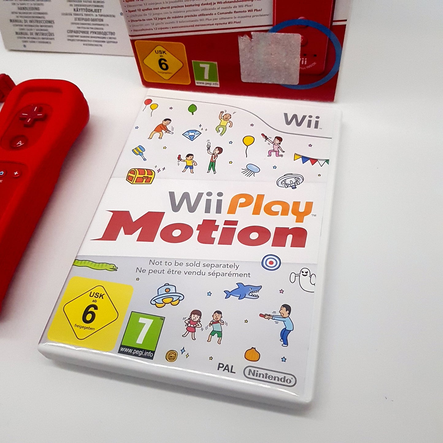 Nintendo Wii - Wii Play Motion inkl Controller rot & OVP - gebraucht