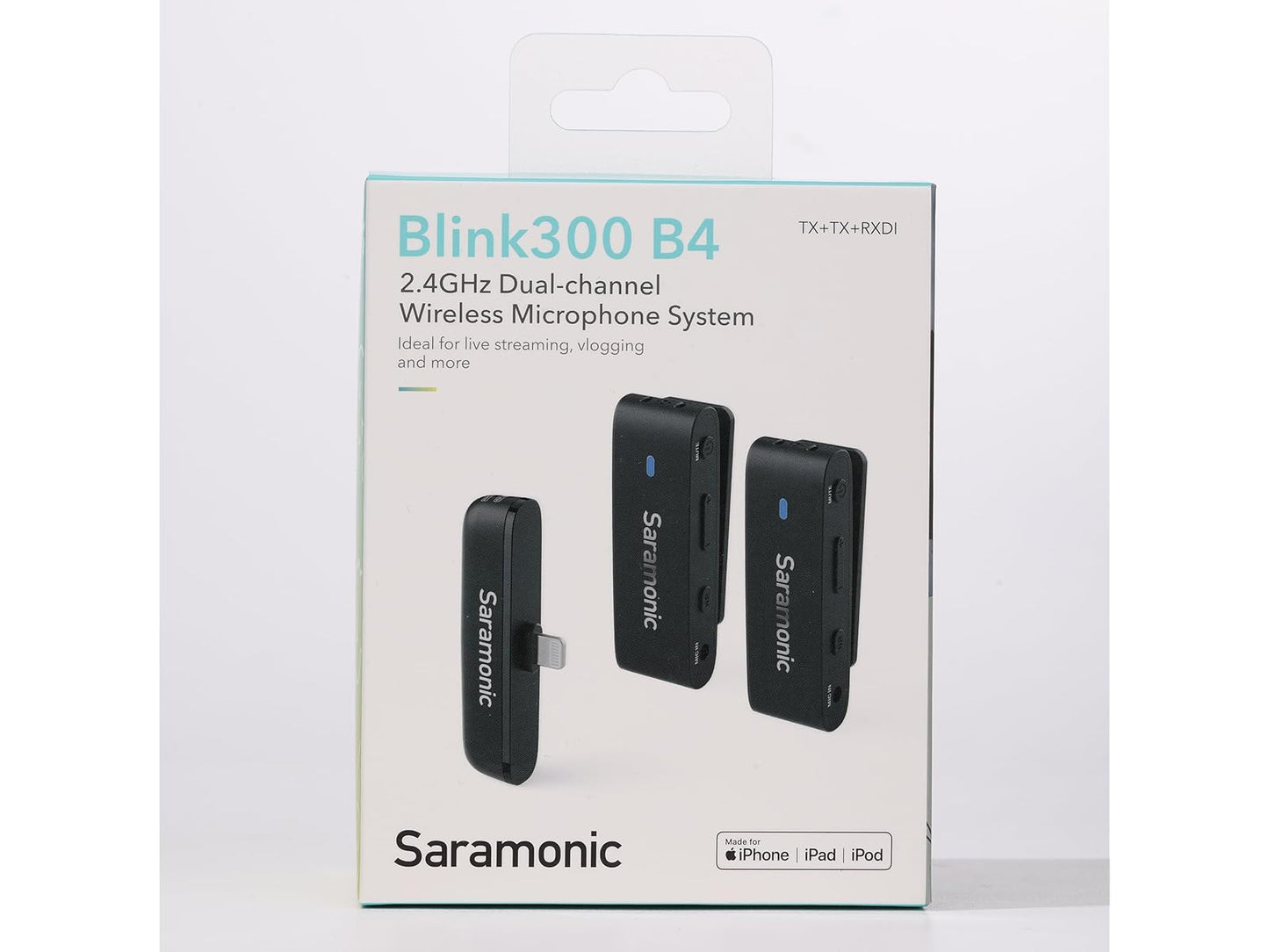 Saramonic Blink300 B4 Wireless Lavalier Mikrofon iPhone iPad Video Podcast Live Stream