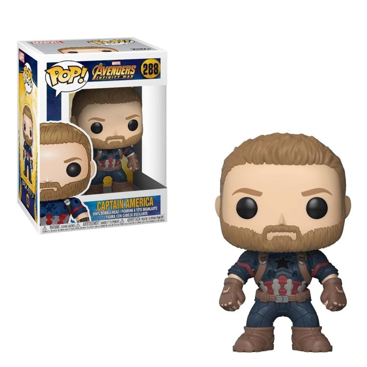 FUNKO POP Marvel Avengers Infinity War #288 Captain America - Vinyl Figur NEU