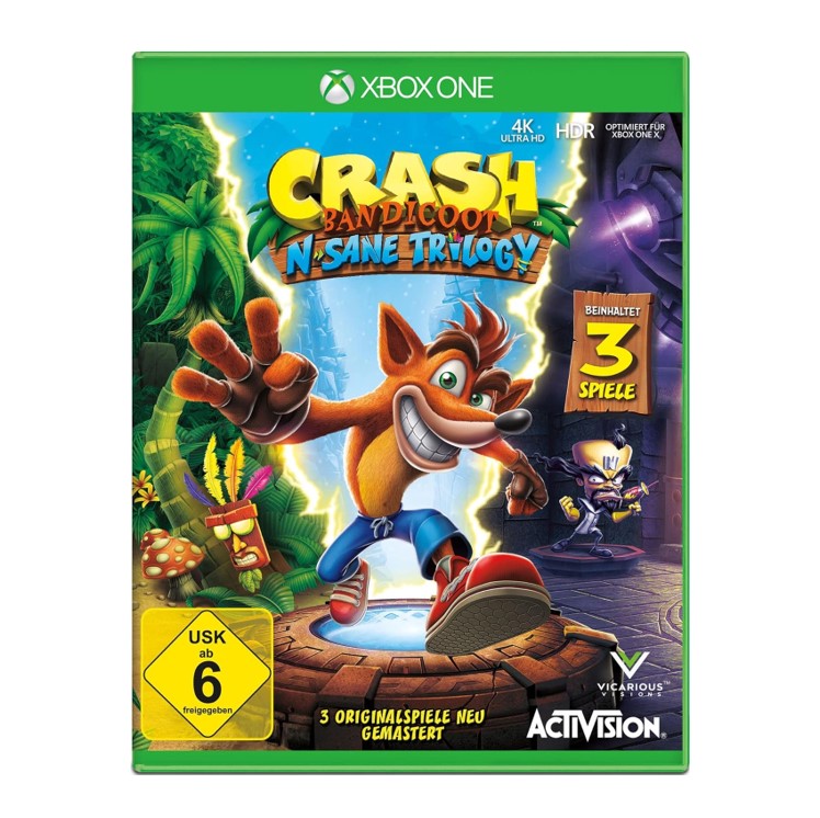 Xbox One - Crash Bandicoot N-Sane Trilogy (3 Spiele) - gebraucht