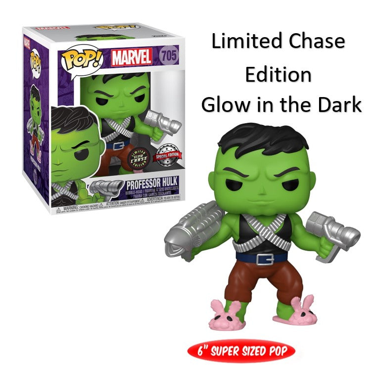 FUNKO POP Marvel #705 Professor Hulk - Chase Edition Glow in the Dark - Figur NEU sealed