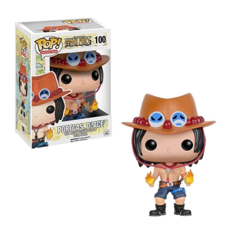 FUNKO POP - Shonen Jump One Piece #100 Portgas D. Ace - Vinyl Figur NEU