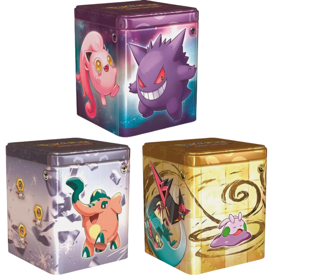 Pokemon Stacking Tins Stack Tin 2024 Stapelboxen (3 Stück) - NEU - englisch EN