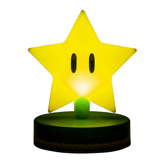 Super Mario Stern Star Icons Light Lampe Licht Nachtlicht