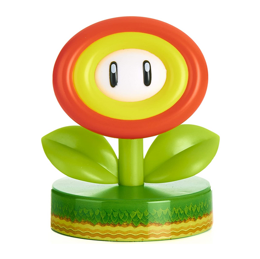 Super Mario Feuer Blume Fire Flower Icons Light Lampe Licht Nachtlicht