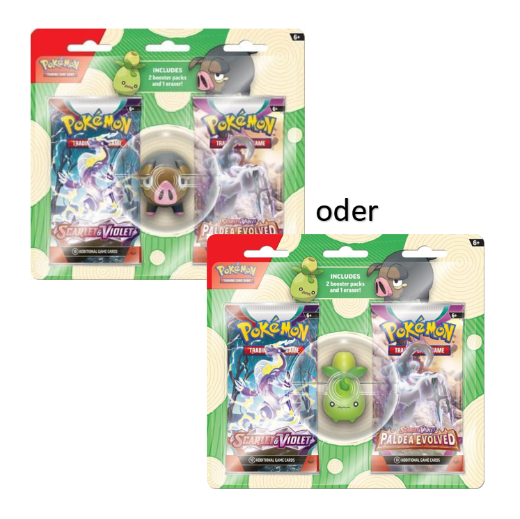 Pokemon TCG: Pokemon Scarlet and Violet 2er-Pack Blister (zufällig)