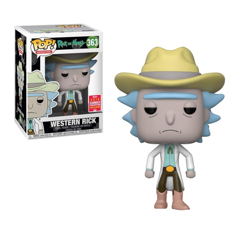 FUNKO POP Rick and Morty #363 Western Rick 2018 Summer Convention - Vinyl Figur