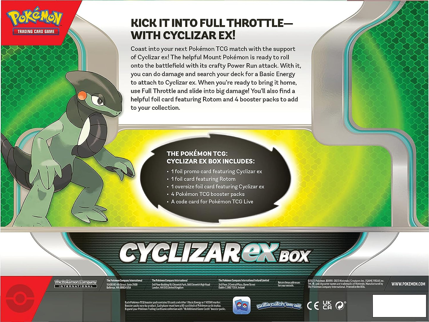 Pokemon TCG: Pokemon Cyclizar ex Box - EN