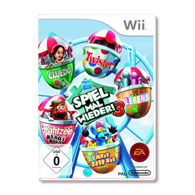 Nintendo Wii - Hasbro Spiel Mal Wieder 3 - gebraucht