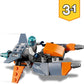 LEGO 31111 Creator 3-in-1 Cyber-Drohne - Cyber-Mech - Hoverbike Roboter Minifigur