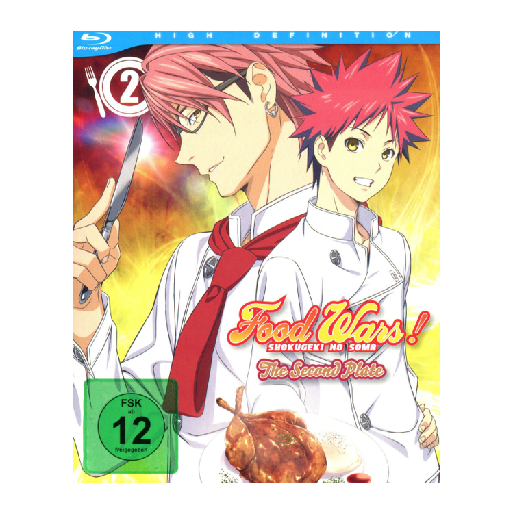 Food Wars! The Second Plate - Staffel 2 - Shokugeki No Soma - Blu Ray Deutsch - NEU