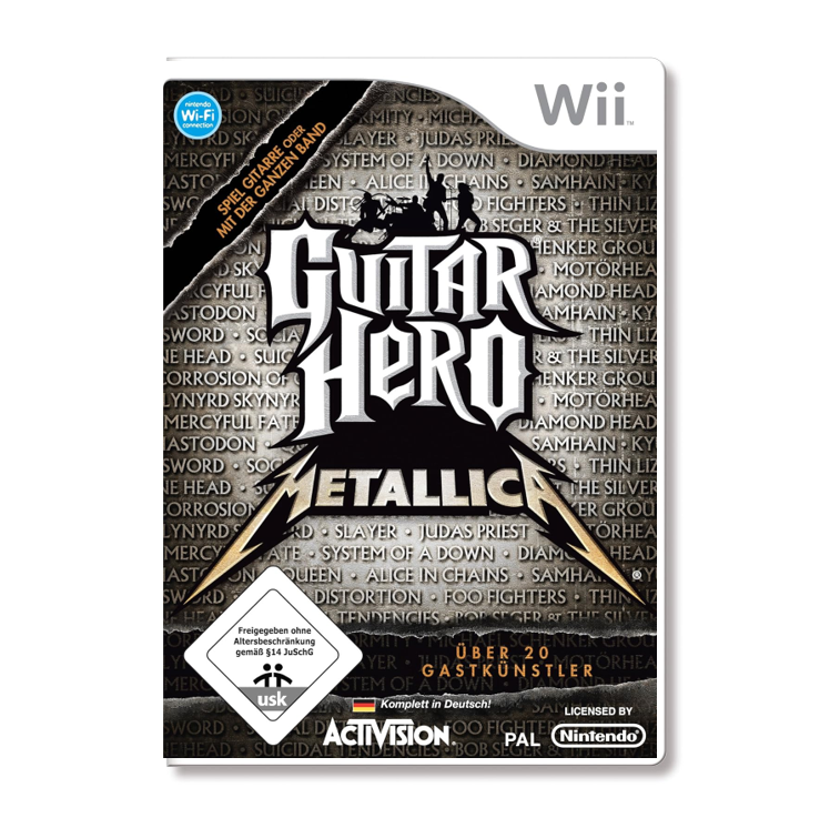 Nintendo Wii - Guitar Hero: Metallica - gebraucht