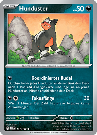 Pokemon Karmesin & Purpur - Obsidian Flammen (Reverse Holo Karten 100-199 Auswahl)