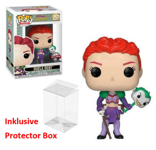 FUNKO POP DC Comics Bombshells #257 Duela Dent Special Figur + Protector Box