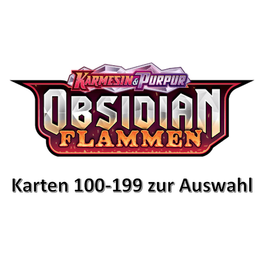 Pokemon Karmesin & Purpur - Obsidian Flammen (Karten 100-199 zur Auswahl)