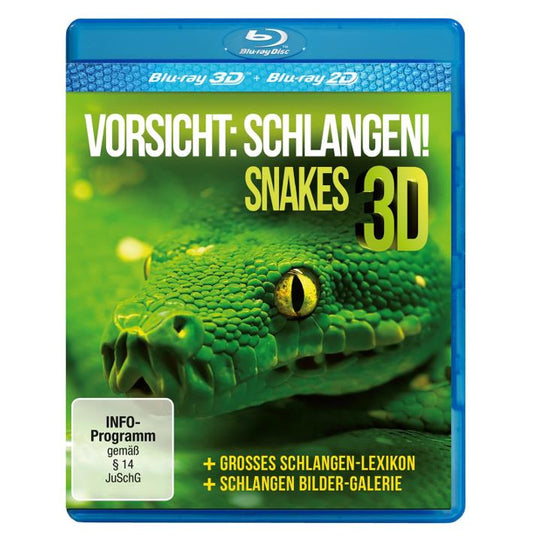 Vorsicht: Schlangen - Snakes 3D - Blu Ray - Zustand NEU sealed OVP