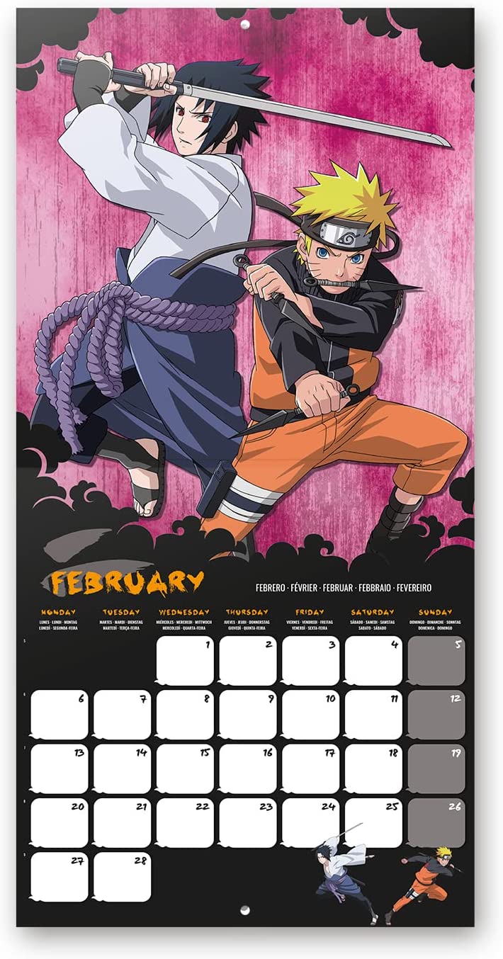 Naruto Shippuden Kalender Wandkalender 2023 Erik