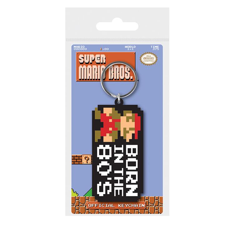 Schlüsselanhänger Super Mario Retro Born in the 80's Keychain Nintendo