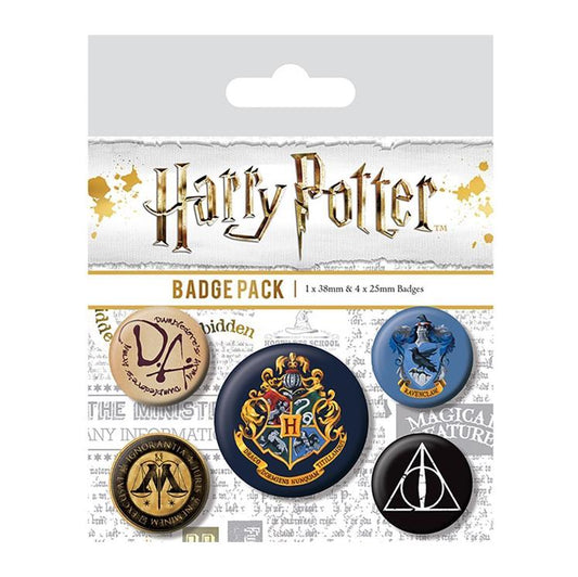 Harry Potter: Hogwarts Badge Pack Pin Set Buttons