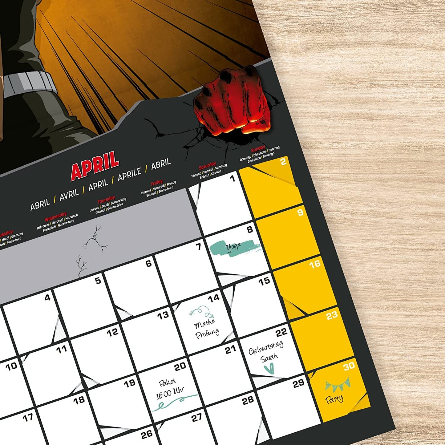 One Punch Man Kalender Wandkalender 2023 Erik