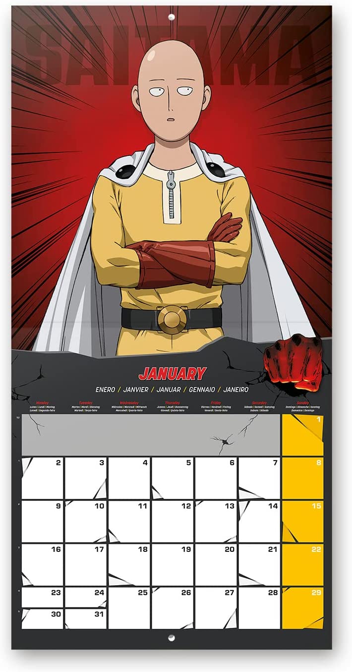 One Punch Man Kalender Wandkalender 2023 Erik