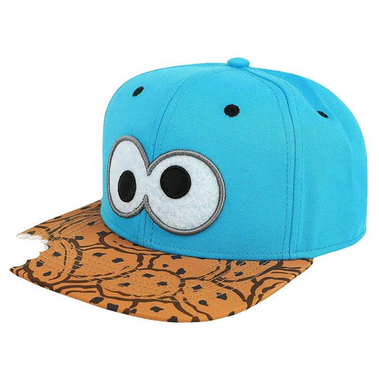 Sesamstraße Krümelmonster Cookie Bite - Snapback Cap Mütze Basecap - verstellbar