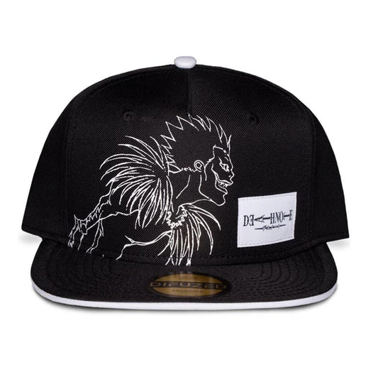 Death Note Ryuk Line Art Black and White - Snapback Cap Mütze Basecap - verstellbar