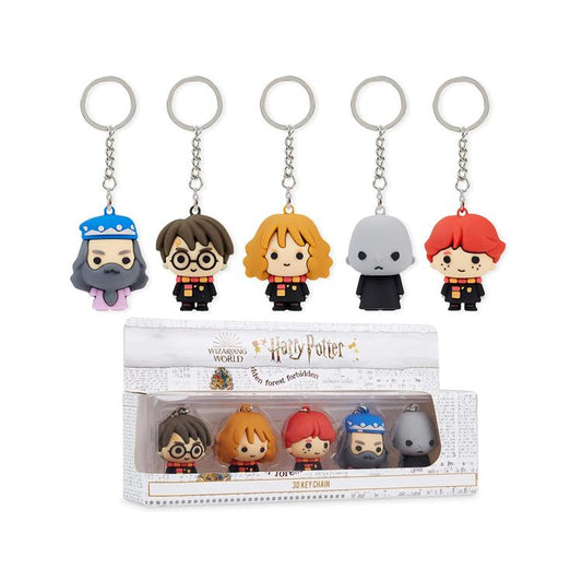 Harry Potter Schlüsselanhänger Set (5 Figuren) Keychain