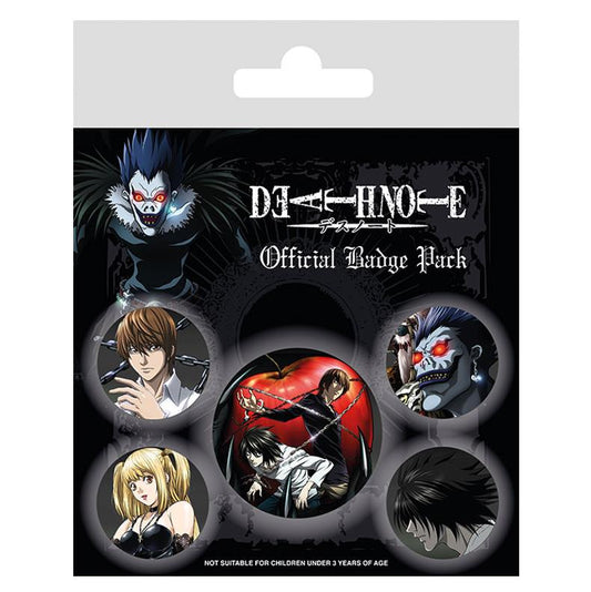 Death Note Badge Pack Pin Set (5 Buttons)