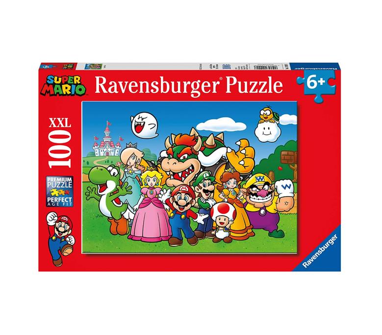 Super Mario Puzzle XXL 49cm x 36cm für Kinder 100 Teile Ravensburger