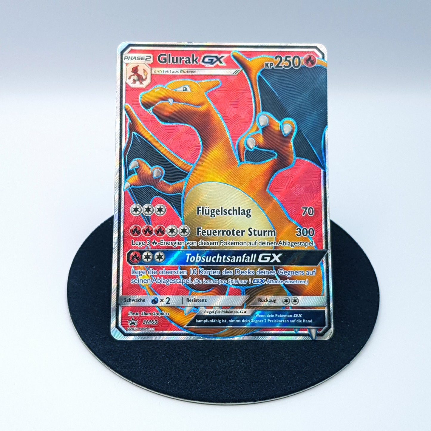 Glurak GX SM60 Black Star Promo rare Sonne & Mond 2017 DE Pokemon