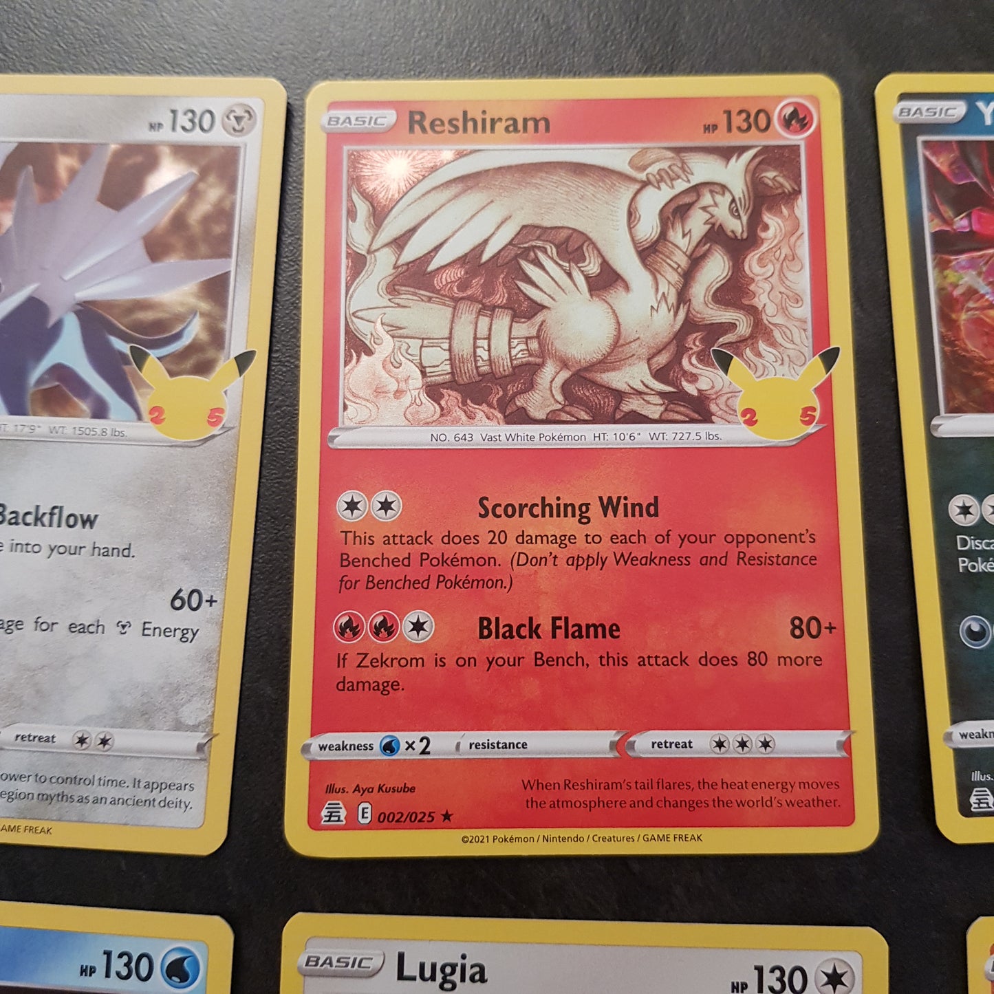 9 x Holo Pokemon Karten 25th Anniversary Celebrations - z.B. Lugia, Dialga, Kyogre