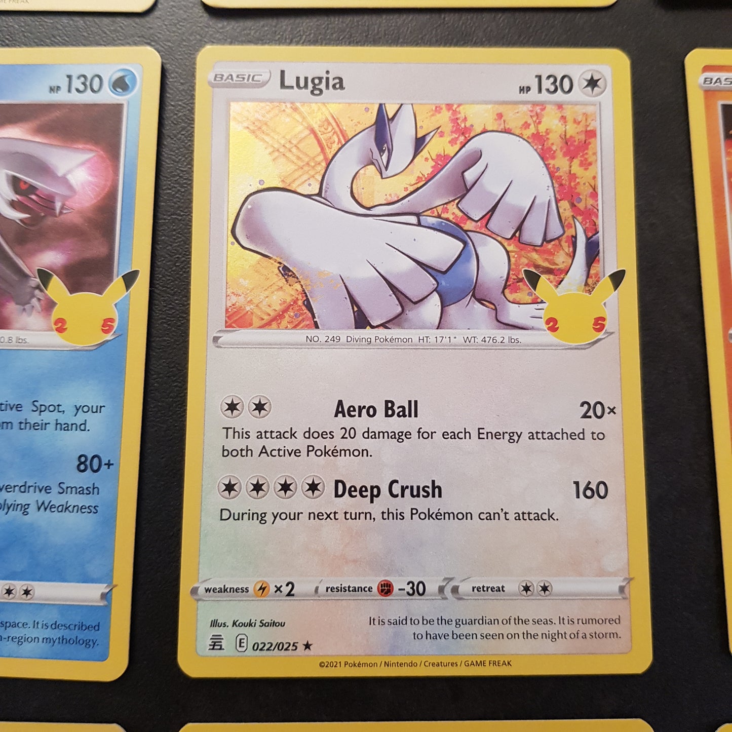 9 x Holo Pokemon Karten 25th Anniversary Celebrations - z.B. Lugia, Dialga, Kyogre