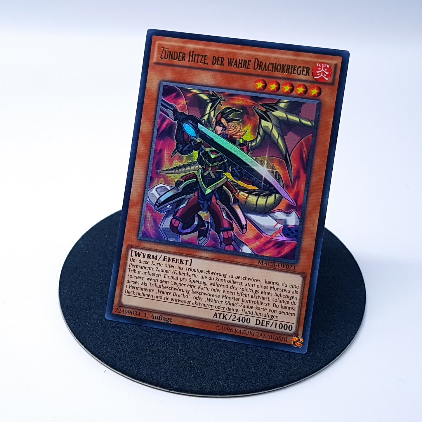 Yu-Gi-Oh Zünder Hitze, der wahre Drachokrieger MACR-DE021 holo 1. Auflage