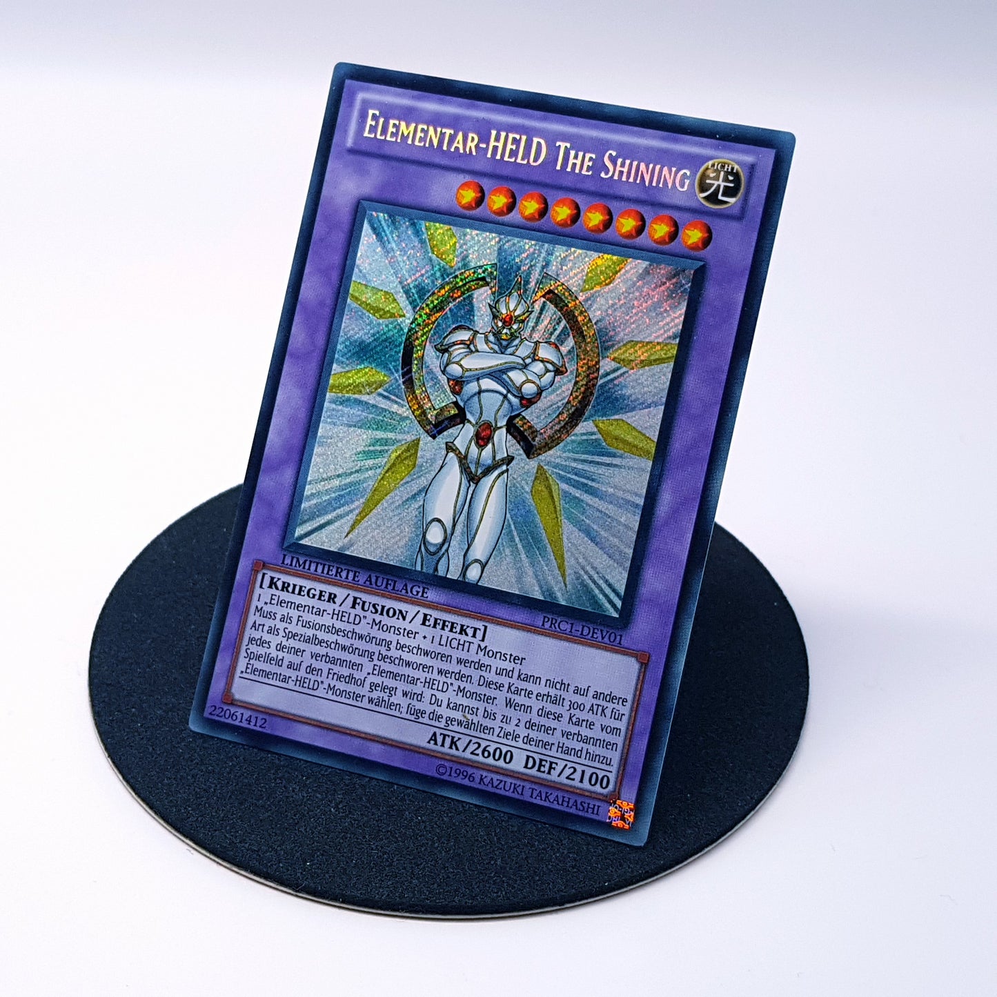 Yu-Gi-Oh Elementar-Held The Shining PRC1-DEV01 holo limitierte Auflage