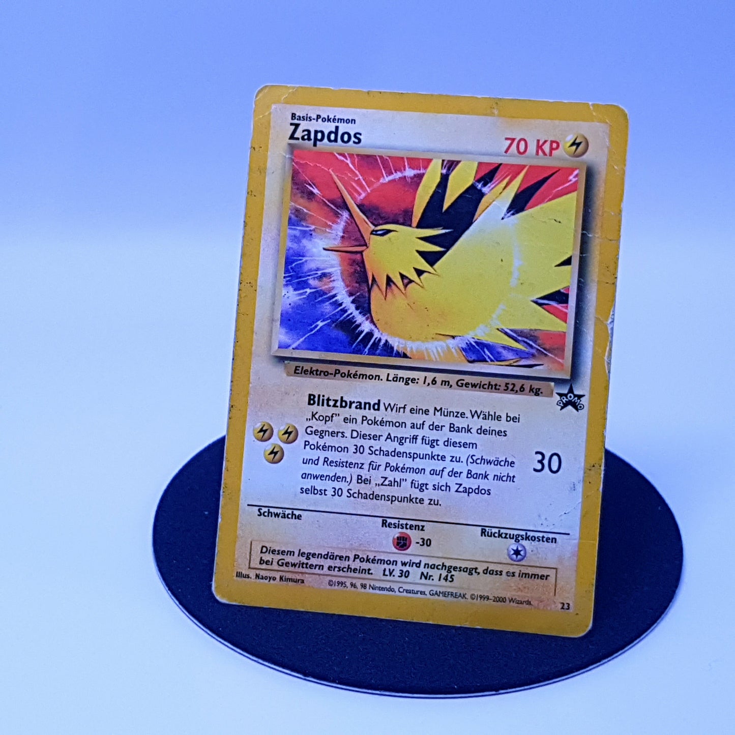 Zapdos 23 rare Pokemonkarte DE 2000